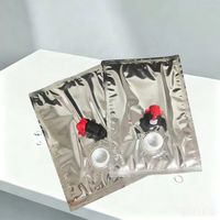 Pochettes de recharge liquides refermables anti-fuite VMPET 1L-3L (1,5L, 2L) avec valve pour vin rouge, vodka, champagne, bière