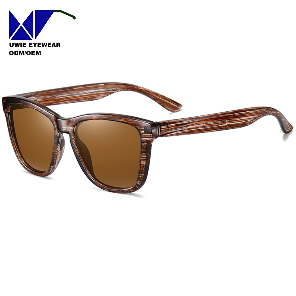 Lentes degradadas color té marrón con línea fina.