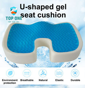 TopOne Premium qualité refroidissement Tpe confortable mousse à mémoire de forme nid d'abeille Silicone Gel coussin de siège - Product Image 2