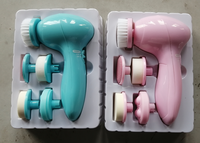 Masseur facial 5 en 1 pour le soin de la peau, nettoyeur facial électrique, brosse nettoyante pour le corps, outil de massage, brosse nettoyante pour le visage