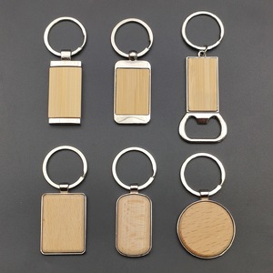 <span class=keywords><strong>Porte</strong></span>-<span class=keywords><strong>clés</strong></span> en <span class=keywords><strong>Bois</strong></span> Personnalisable, Grave et Sublimation DIY, Souvenir Publicitaire - Product Image 2