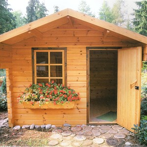 Cabaña de jardín de madera de estilo tradicional, fácil de montar para uso en exteriores. - Product Image 2