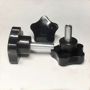Customized M5 M6 M8 M10 Plastic Star Shape Head Knob <strong>Screw</strong> <strong>Adjustable</strong> Black Blue Bakelite Handle Bolt Star Knob <strong>Thumb</strong> <strong>Screw</strong>