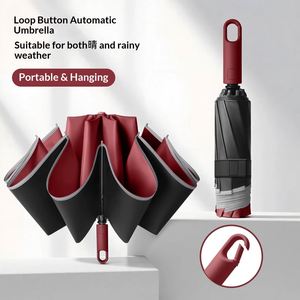 Paraguas Plegable Automático Moderno para Venta al por Mayor Transfronteriza, con Gancho, Antitormenta, Protección Solar y Contra la Lluvia, Reforzado, para Negocios - Product Image 4