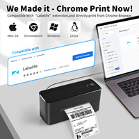 Imprimante d'étiquettes d'expédition Phomemo 4x6, imprimante thermique sans fil pour les petites entreprises/étiquettes d'expédition de colis
