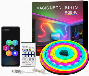 Quick Snap Mounting Ready to Use 7x13mm-RGB LED <b>Neon</b> <b>Flex</b> Bedroom Rental Event & Pop up Store Decoration IP65 Rated High CRI - Product Image 4