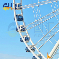 Jiangsu Guohui, fabricant professionnel d'attractions de parcs d'attractions Luna Theme Park, grande roue géante de 55 m avec cabine