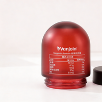 Flacon en verre à fond rond de 100 ml, forme dôme, dégradé givré, pour compléments alimentaires, vitamines, huile de poisson, produits de santé