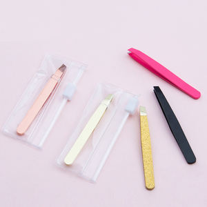 <span class=keywords><strong>Pinzas</strong></span> puntiagudas inclinadas de acero inoxidable, <span class=keywords><strong>Guru</strong></span> maquinilla de afeitar, juego de <span class=keywords><strong>pinzas</strong></span> para cejas y pestañas para cejas - Product Image 2