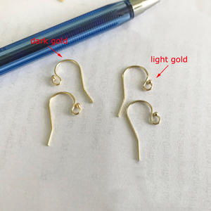 <span class=keywords><strong>14K</strong></span> Gold Filled Earring Ganchos Descobertas para Jóias Fazendo Brinco Peças para Acessórios de Jóias Permanentes Bulk Wholesale - Product Image 5