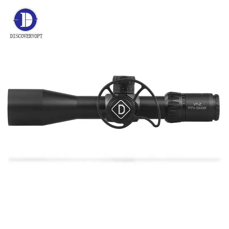 DiscoveryOpt New Black Color FFP Scope Tactical Outdoor Scope VT-Z 3-12X40SF con Lock and Down FFP Scope