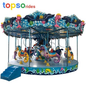 Pas cher <span class=keywords><strong>Prix</strong></span> Luxe Divertissement Extérieur 16 Sièges Équipement <span class=keywords><strong>De</strong></span> Parc <span class=keywords><strong>D</strong></span>'attraction Carrousel Cheval Joyeux Aller Rond Carrousel À Vendre - Product Image 3