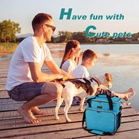 Échantillon gratuit - Caisse de transport pour chien et chat Jiayuan Fashion en cuir véritable - Grande taille - 20-25 lb - Sac de transport pour chiot de 15 lb