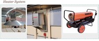 DAMLY Nouveau Chauffage Industriel Diesel à Air Forcé en Acier Inoxydable 70KW 100KW Silencieux avec Protection Contre la Surchauffe pour l'Élevage Avicole 1