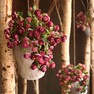 Fleurs artificielles Yihua Floral Art, fleurs en soie, lotus à trois têtes, simulation florale, décoration artistique, accessoires de photographie - Product Image 1