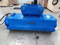 TAEKKO Prodotto di Punta: Trinciatrice per Escavatore 3-5 Ton, Trinciatrice per Skid Steer Loader, Escavatore e Caricatore, Macchinari Forestali