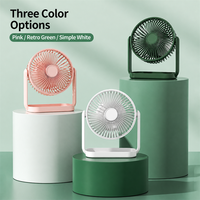 Nouveau ventilateur de bureau électrique silencieux, pliable, réglable, mini, portable, rechargeable, avec batterie 4800mAh, autonomie >8h, idéal pour les étudiants