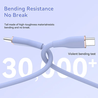 Vente en gros 60W câble de chargeur USB-C 1M 2M câble en silicone vitesse de charge rapide Compatible iPhone 15 Samsung pour imprimante utilisation sur ordinateur