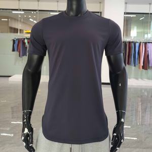 Camisetas de Algodón y Elastano para Hombre, Personalizadas, de Alta Calidad, con Dobladillo Curvo, Estampadas, Holgadas, Cortas - Product Image 5