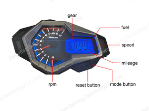 Velocímetro digital universal para motocicleta tablero de instrumentos para Gilera VC 250 <span class=keywords><strong>Prova</strong></span> - Product Image 3