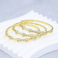 Pulsera de Cobre de Lujo Bañada en Oro de 14K de Estilo Clásico Hispano-Europeo para Dama, Brazalete de Joyería de Moda para Fiestas o Regalo