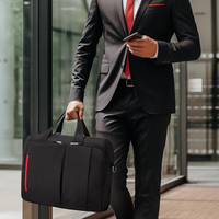 Maletín para Portátil con Candado de Combinación Antirrobo, Bolsas para Portátil con Logotipo, Mochila Bandolera Impermeable para Hombre