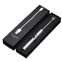 DEBANG gros coupe-vent 360 degrés Rotation libre BBQ briquet USB Rechargeable électrique arc briquet pour bougie cuisine