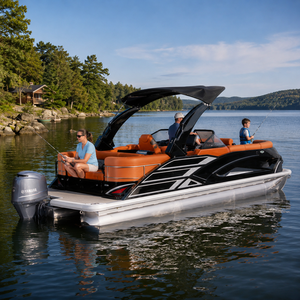 Opciones de Personalización: Bote Pontón de Aluminio de 22 pies con Consola y Asiento Reclinable para Paseos Familiares y Recreación de Fin de Semana - Product Image 5