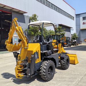 <span class=keywords><strong>Mini</strong></span> chargeuse-pelleteuse sur pneus diesel 4x4 Machine de terrassement Tracteur <span class=keywords><strong>Pelle</strong></span>-<span class=keywords><strong>pelle</strong></span> Chargeuses à vendre - Product Image 1