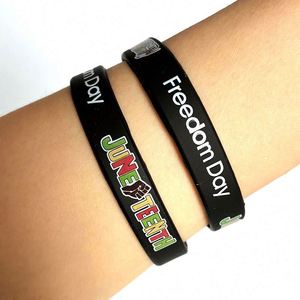 Bracelet en silicone Happy June Freedom pour la fête de la fête nationale - Product Image 6