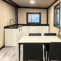 Tony House - Casa Prefabricada de Habitaciones, Cabaña Plegable de 20 pies, Almacén Móvil de 4 Dormitorios sobre Ruedas, Contenedor de Almacenamiento