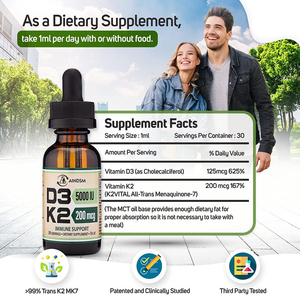 D3วิตามินที่มีคุณภาพสูง K2วิตามินรวมหยดของเหลววิตามิน D3ของเหลวเพิ่ม D3วิตามินของเหลวเพิ่มกระดูกและภูมิคุ้มกันสุขภาพของเหลวหยด - Product Image 2