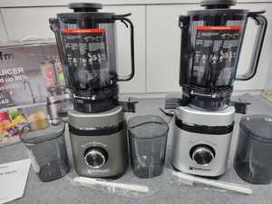 Meilleur prix HM-640 Hoffmans Extracteur de jus lent 2-en-1 300W avec goulotte large de 110 mm, presse-fruits à froid pour revendeurs - Product Image 1