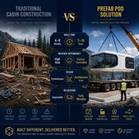 Capsule d'hôtel modulaire personnalisable à 2 chambres avec cuisine et salle de bain spacieuses, idéale pour l'habitation en conteneur maritime