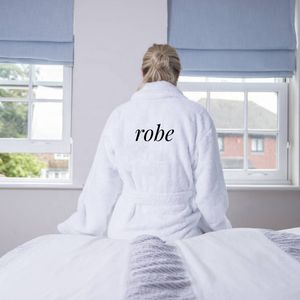 Peignoir de bain 5 étoiles blanc ou couleur personnalisée 100 coton serviette éponge peignoir en gros coton peignoir pour adultes - Product Image 3