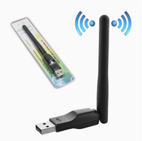 Adaptador de Red Inalámbrico USB Mini, Dongle WiFi Portátil de 150Mbps, Antena Externa de Alta Ganancia USB para PC, Laptop, Smart TV, en Stock