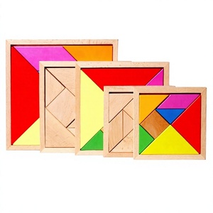 Rompecabezas Tangram <span class=keywords><strong>de</strong></span> Madera Transfronterizo, Material Didáctico para <span class=keywords><strong>Primaria</strong></span> y Preescolar, Ayuda Educativa Temprana - Product Image 2