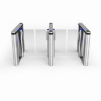 Système de contrôle d'accès de lecteur de carte RFID d'empreintes digitales de porte de vitesse de haute qualité tourniquets d'accès de prix usine
