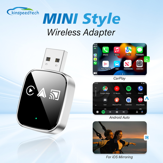 3in1 Wireless Carplay Adapter for Apple or Android Phone Ios Android Auto Plug Play Airplay Mirror Link Dongle Smart Car Play