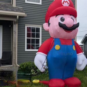 Modèle de film de dessin animé gonflable personnalisé, modèle gonflable de <span class=keywords><strong>super</strong></span>-héros américain Mario, personnage de film de dessin animé, parade gonflable rouge - Product Image 3