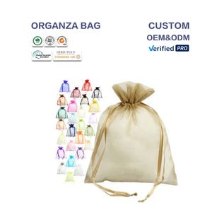 Huahao Beutel Hochzeits feier Gunst Geschenk Süßigkeiten Schmuck Verpackung Kordel zug Organza Tasche - Product Image 1