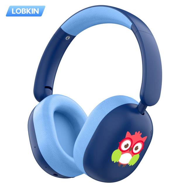 LOBKIN Kids Headphones Wireless 5.4 Over Ear Kids Headphones Wireless with Mic 35H Playtime Foldable Design for Travel/School