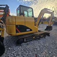 Mini-excavatrice sur chenilles rotative sans queue Caterpillar d'occasion à longue durée de vie, CAT306D, pour les espaces restreints