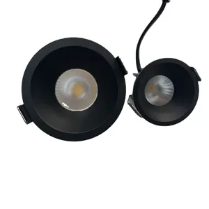 Circular Dimmable Recessed LED Downlights 7W 9W 12W 15W COB AC110-240V LED Ceiling Lamps Indoor Lighting