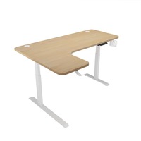 Bureau debout ergonomique en forme de L, réglable en hauteur, bureau d'ordinateur d'angle peu encombrant pour poste de travail à domicile et jeux vidéo