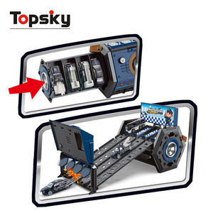 Mini voitures de course multifonctionnelles Nouveau camion à <span class=keywords><strong>catapulte</strong></span> pliable portable avec piste en alliage de plastique Boîte amusante Jouet de camion pour enfants - Product Image 3