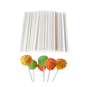 Разноцветные разные размеры, экологичные одноразовые палочки для кондитерских изделий, палочки для ватных и конфет