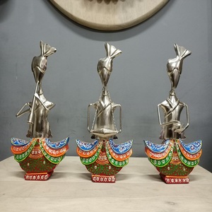 ชุดของขวัญตกแต่งหลากสีชุดนักดนตรี pagdi sardar ทำจากโลหะระบายสีรูปแบบแฟชั่นตกแต่งบ้านงานฝีมือวัตถุประสงค์ - Product Image 1