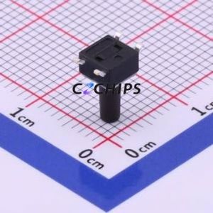 TS-1109S-C-K Tactile Switch SMD-4P,4.5x4.5mm Switch Single Pole Single Throw Round Button 2.6N Vertical Mount - Product Image 2