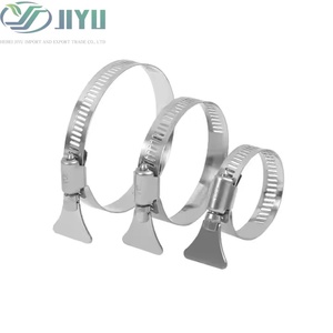 Custom Adjustable Width 304 Stainless Steel Strong Throat American Type Hose <b>Clamp</b> - Product Image 2